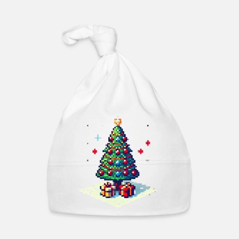 Arbre de Noël 8 bits Bonnet bio Bébé