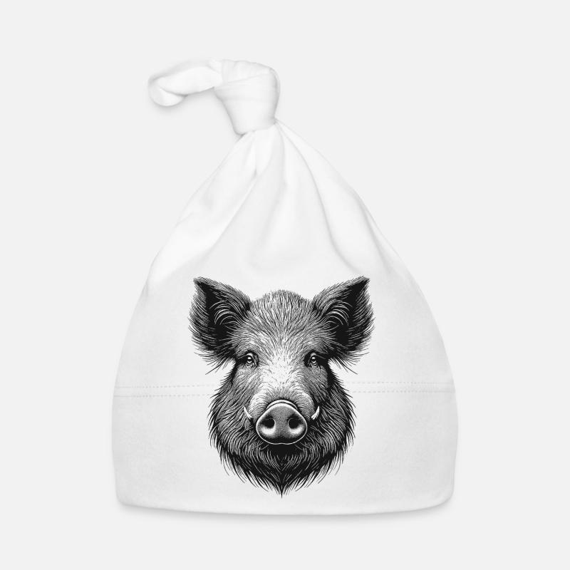 Wildschwein Baby Bio-Mütze