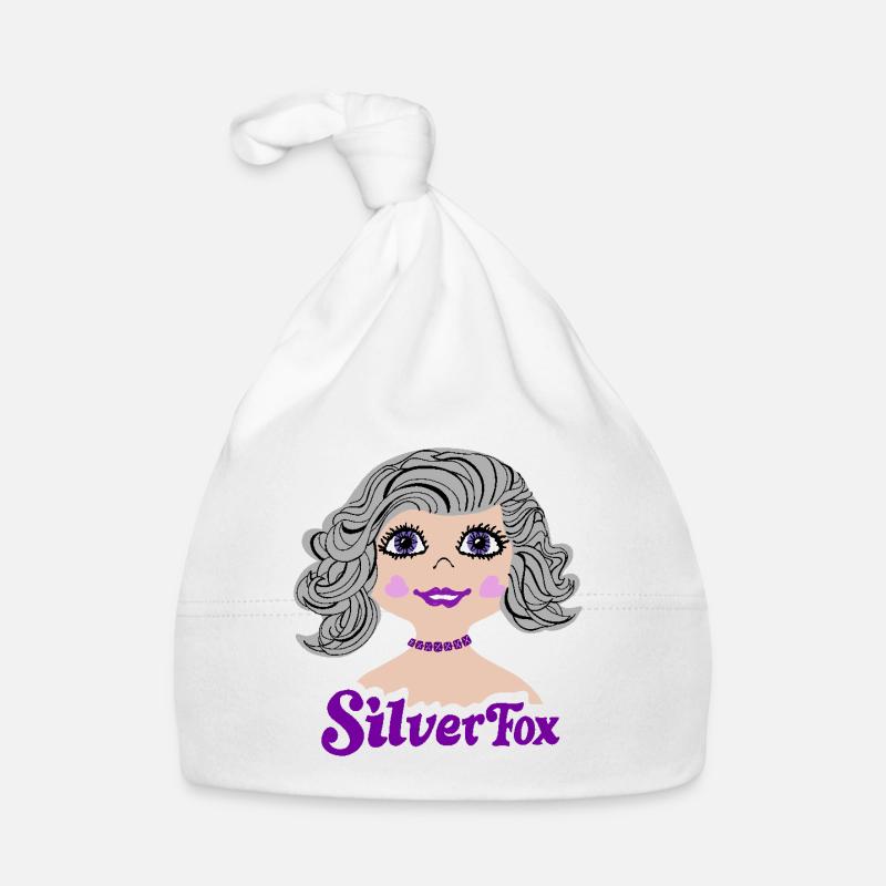Silverfox Graue Haare Nostalgie Baby Bio-Mütze