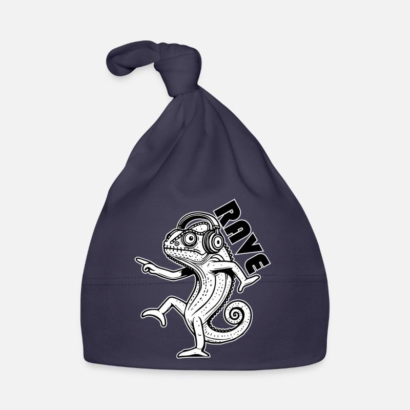 Caméléon dansant - Rave Design Bonnet bio Bébé