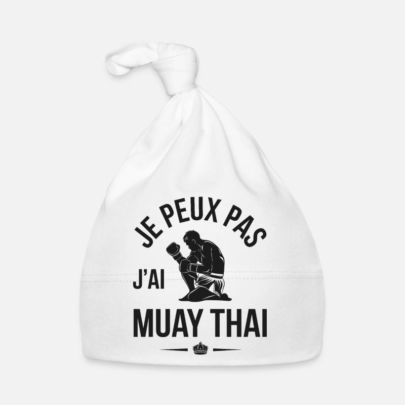 Je peux pas j'ai Muay Thai Bonnet bio Bébé