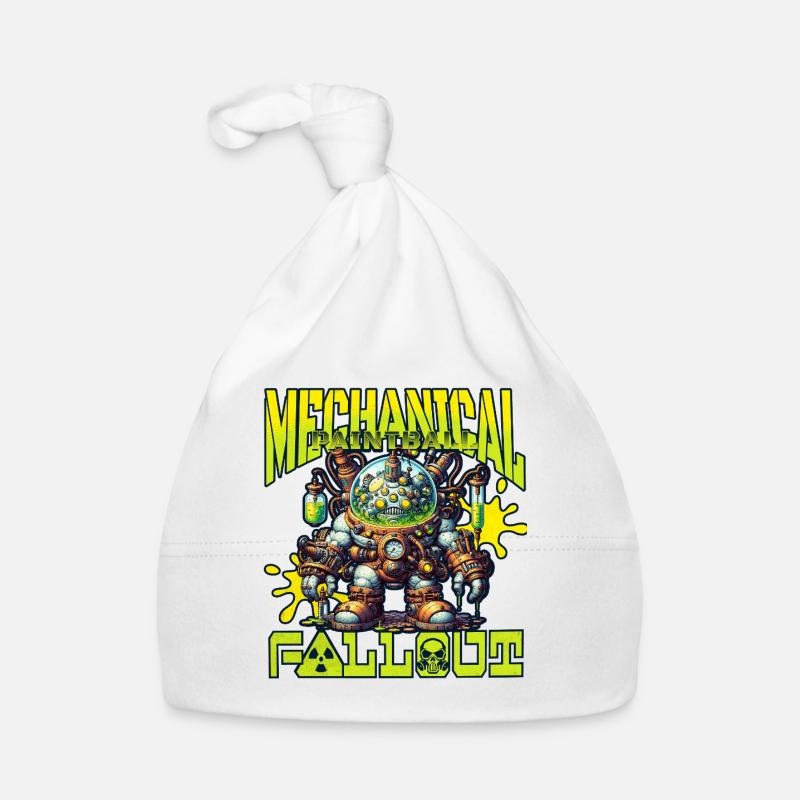 Mechanical paintball fallout, slime robot Organic Baby Cap