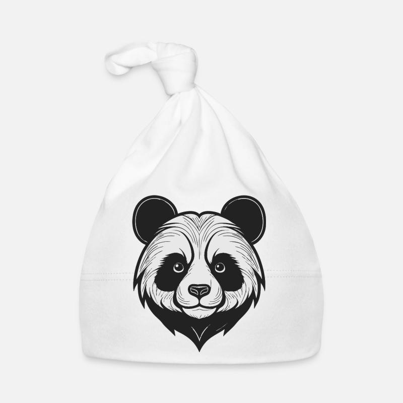 Conception de masque de panda charmant Bonnet bio Bébé