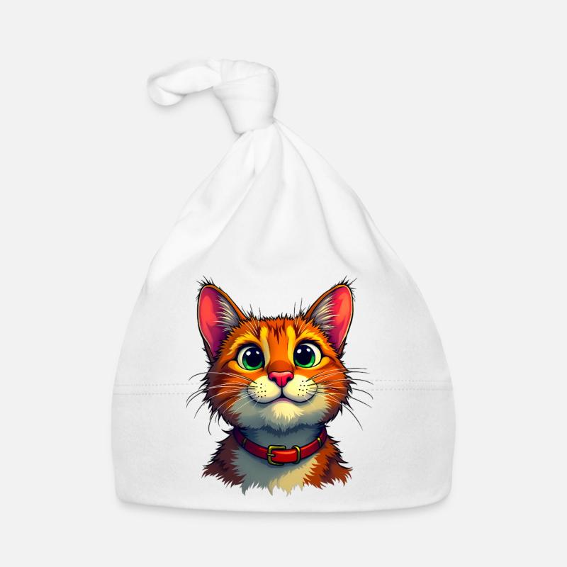 Süße Katze Baby Bio-Mütze