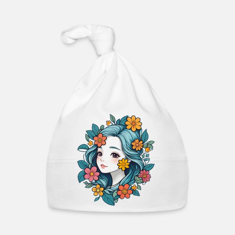 Blumenfee Baby Bio-Mütze