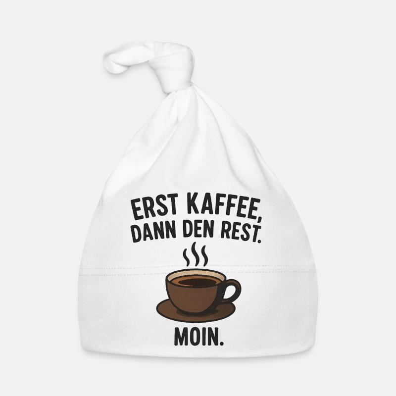 First coffee, then the rest – Moin! Organic Baby Cap
