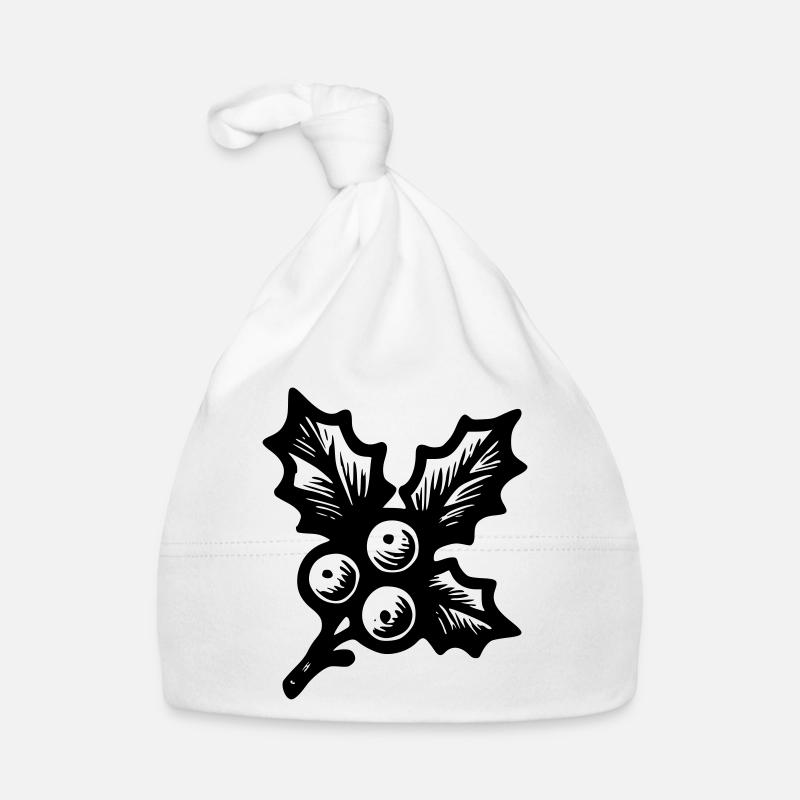 Weihnachts-Stechpalme Baby Bio-Mütze