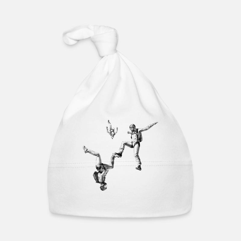 Parachutisme en freefly - Bonnet bio Bébé - blanc