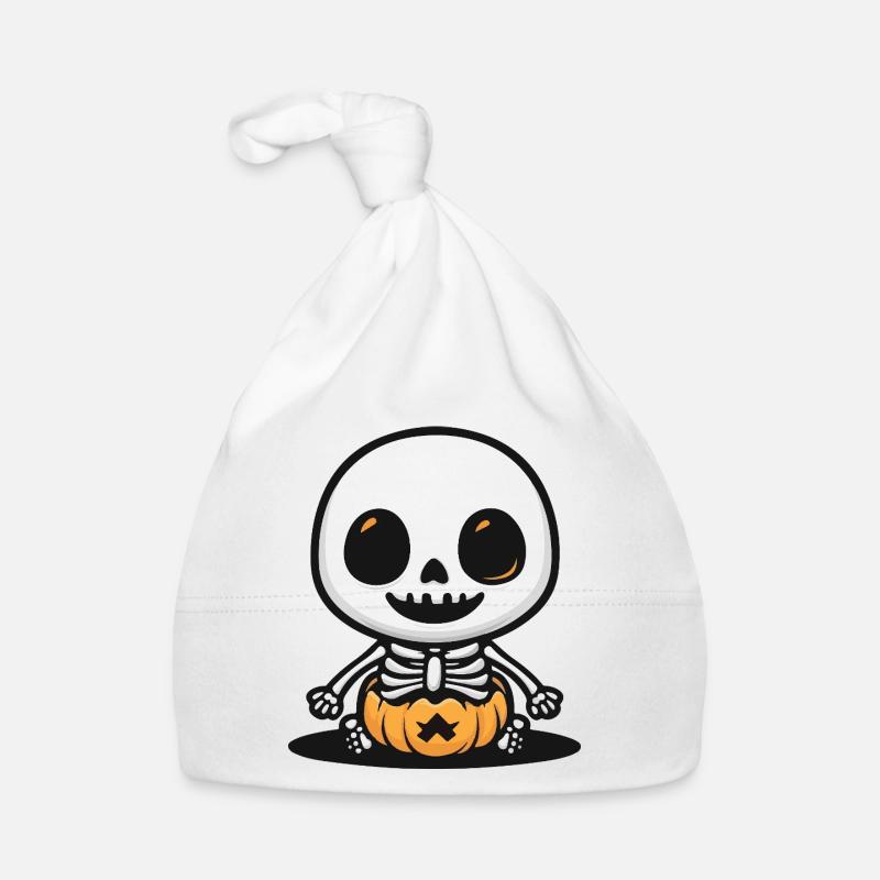 Skeleton Cute Halloween Organic Baby Cap