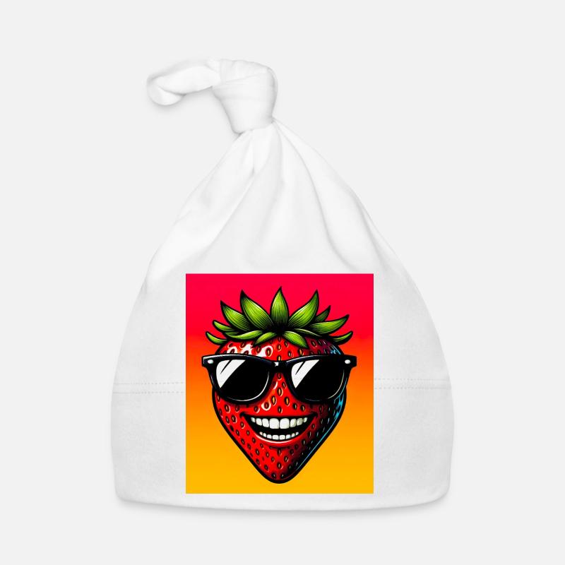 Erdbeeren Erdbeeren Baby Bio-Mütze