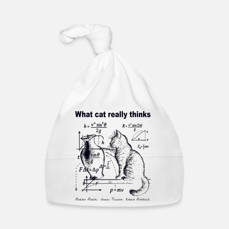 What Cats Really Thinks Funny Cat Physics Humor Organic Baby Cap
