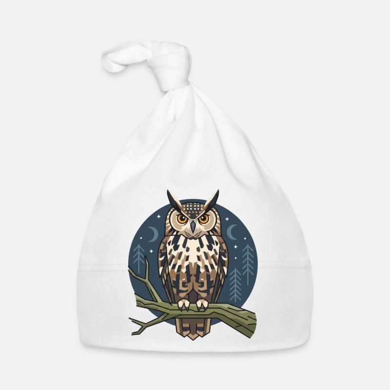 Eagle Owl Owl Organic Baby Cap
