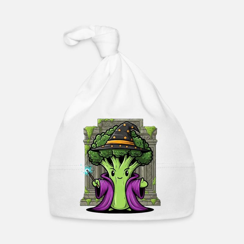 Mignon Halloween Brocoli Sorcier Sorcière Dessin animé Bonnet bio Bébé