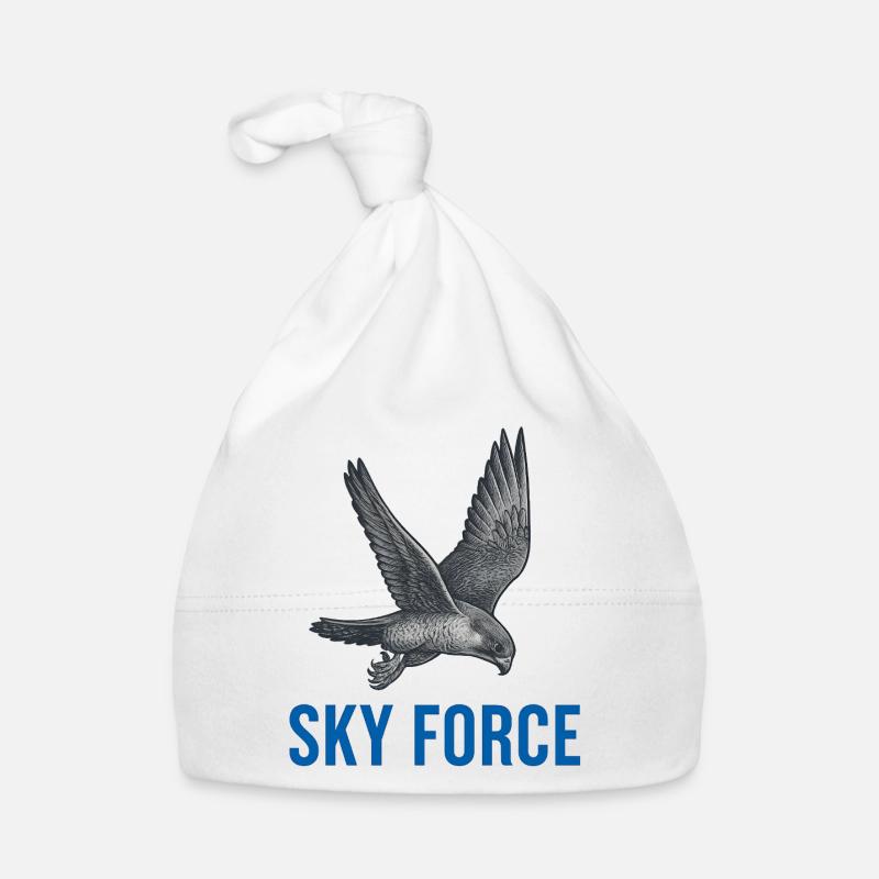 Sky Falcon Sky Force Organic Baby Cap