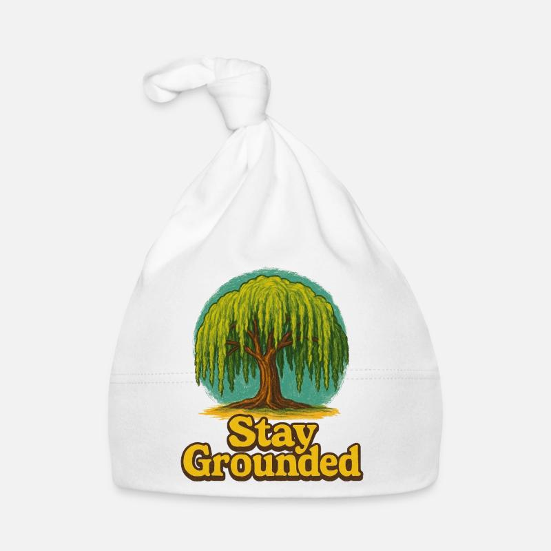 Stay Grounded Willow Tree Organic Baby Cap