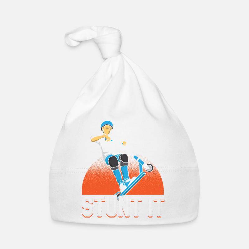 Conception du rider de trick scooter Stunt It Bonnet bio Bébé