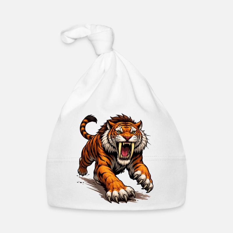 Attaque du tigre comique Bonnet bio Bébé