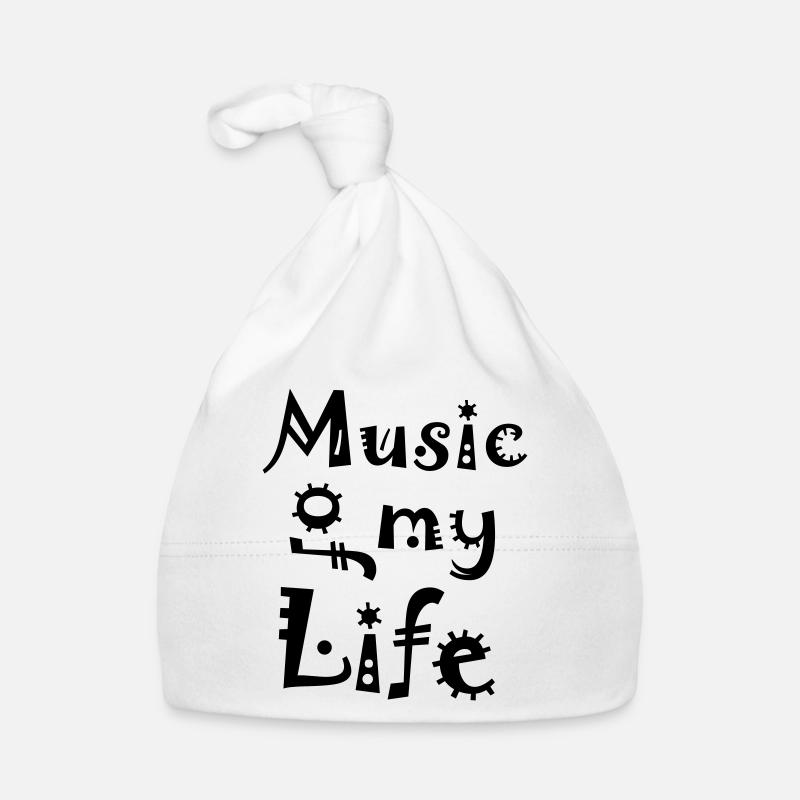 La musique de ma vie - Bonnet bio Bébé - blanc