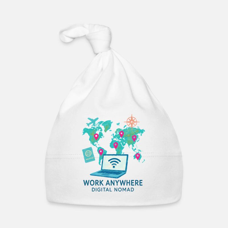 Telecommuting - telecommuting - Full Remote Organic Baby Cap