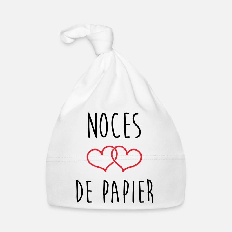 Noces de papier 37 ans de mariage Bonnet bio Bébé
