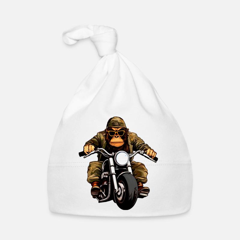 Singes motards Bonnet bio Bébé