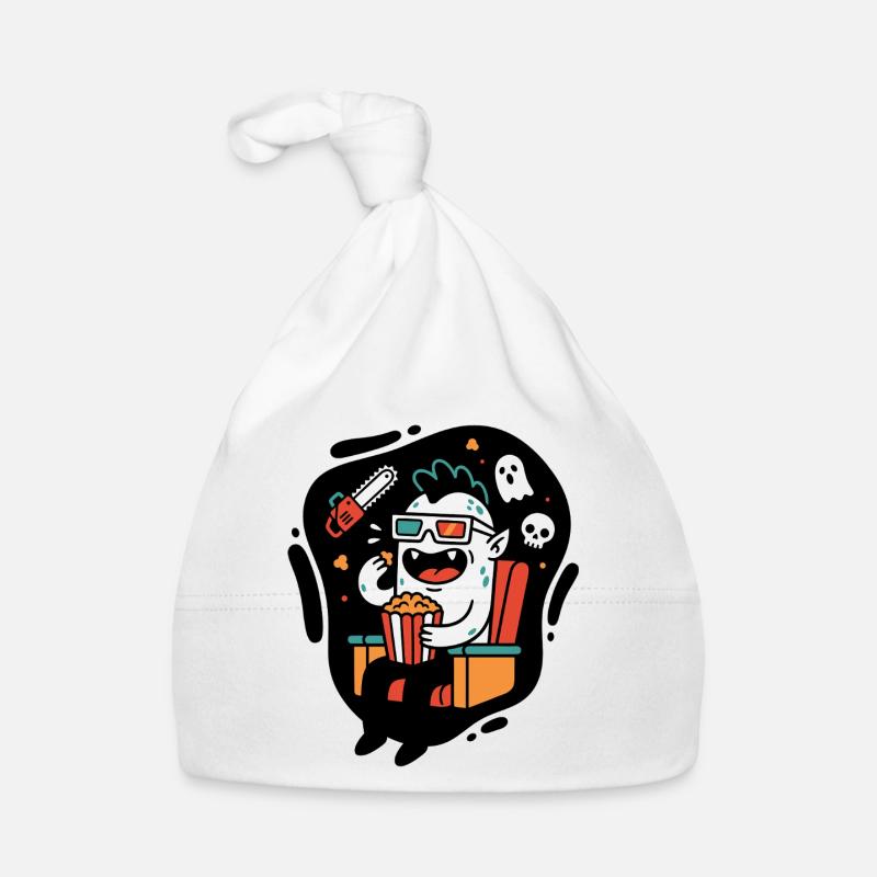 Cinema Monster Popcorn Fun Organic Baby Cap