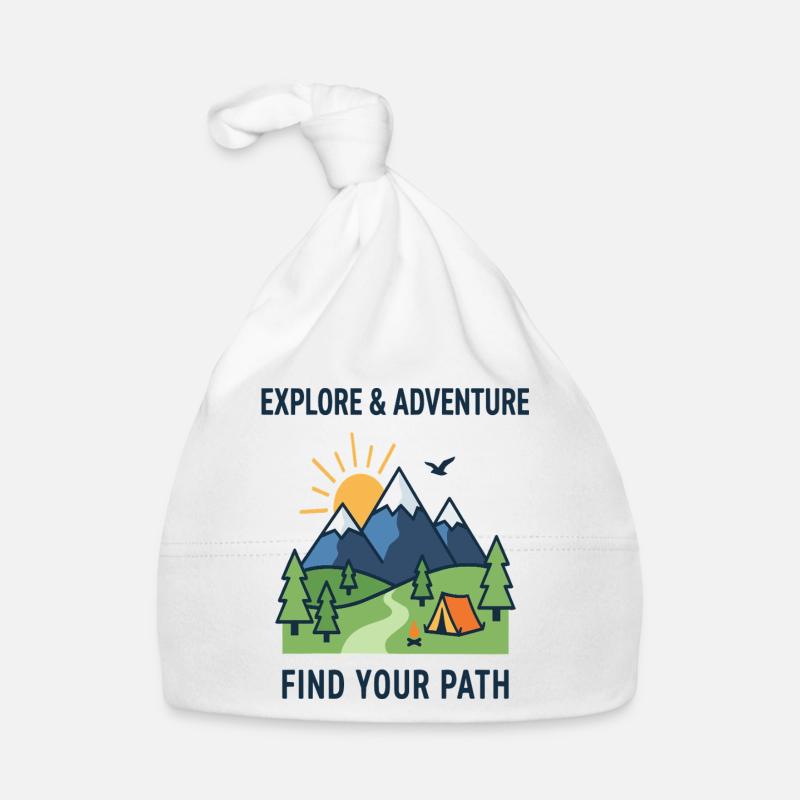 Entdecke Abenteuer Finde deinen Weg Camping Baby Bio-Mütze