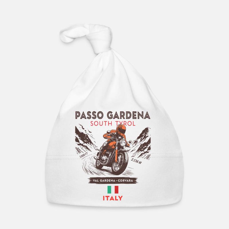 Passo Gardena Motorcycle design– Dolomites  Bonnet bio Bébé