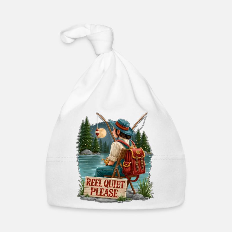 Moulin, silence, s’il vous plaît, scène de pêche Bonnet bio Bébé