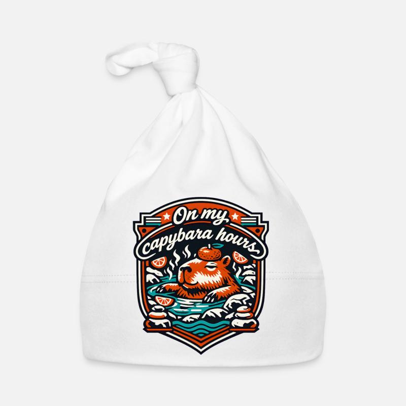 Bain de détente des heures de capybara Bonnet bio Bébé