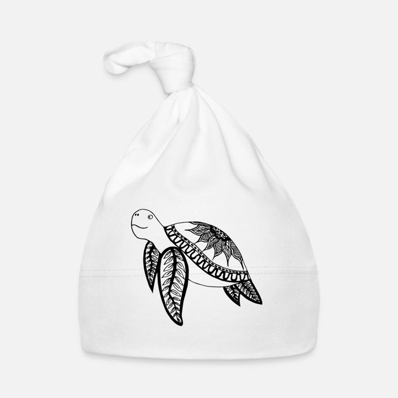 Schildkröte Blume Baby Bio-Mütze