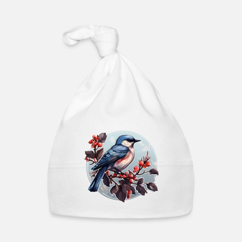 Winter bird Organic Baby Cap