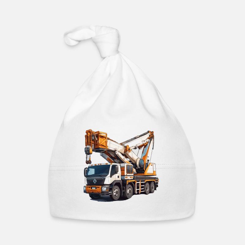 Kran / Baustelle / Seilwinde / Kransystem Baby Bio-Mütze
