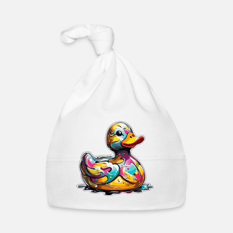 Canard en caoutchouc / canard en caoutchouc / eau / baignoire Bonnet bio Bébé