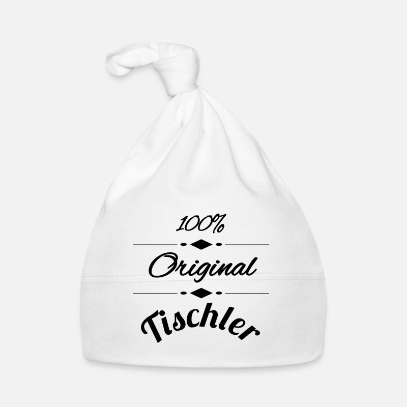Tischler - Baby Bio-Mütze - Weiß