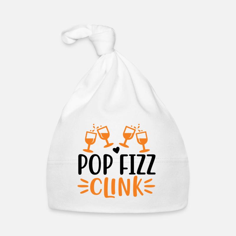 Pop Fizz Clink 01 Annonces - Bonnet bio Bébé - blanc