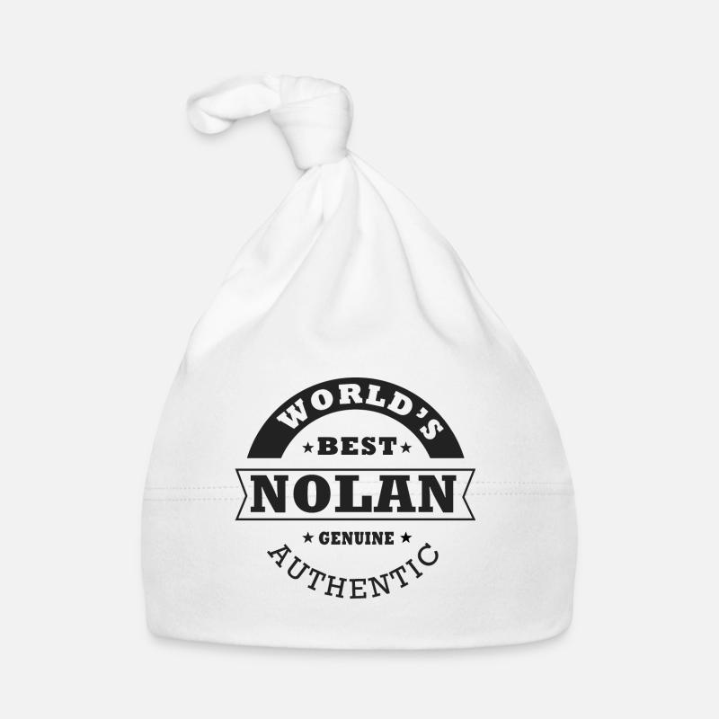 Nolan Tshirt Personalized Name Gift Nolan Organic Baby Cap