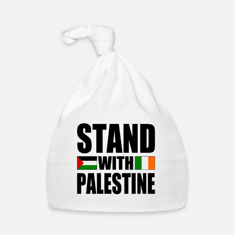 Stand with palestine - Bonnet bio Bébé - blanc
