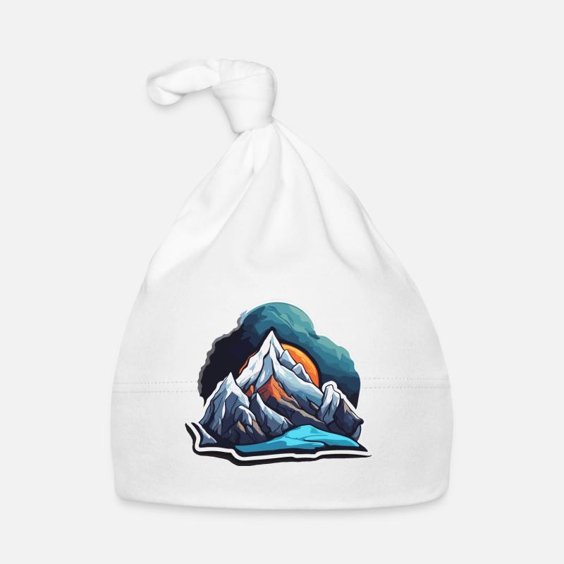 Mountain / Alps / Summit / Nature / Forest / Rock Organic Baby Cap