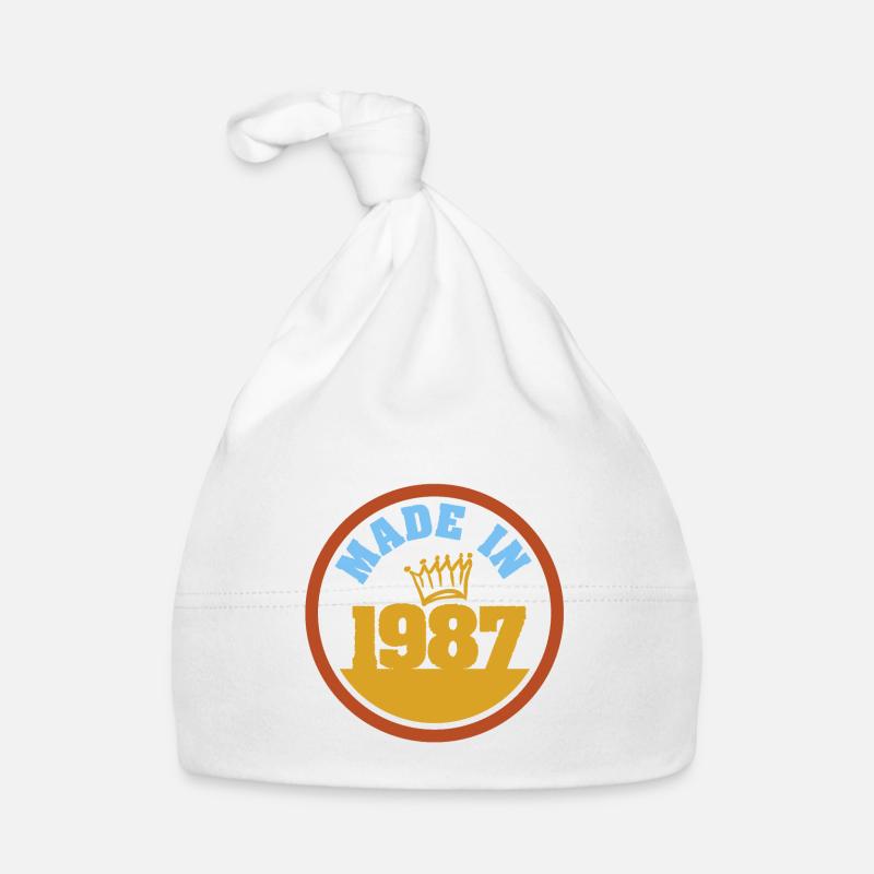 Made in 1987 Baby Bio-Mütze