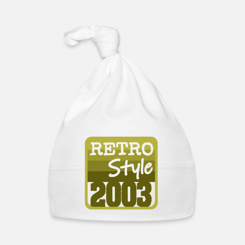 Retro Style 2003 Baby Bio-Mütze