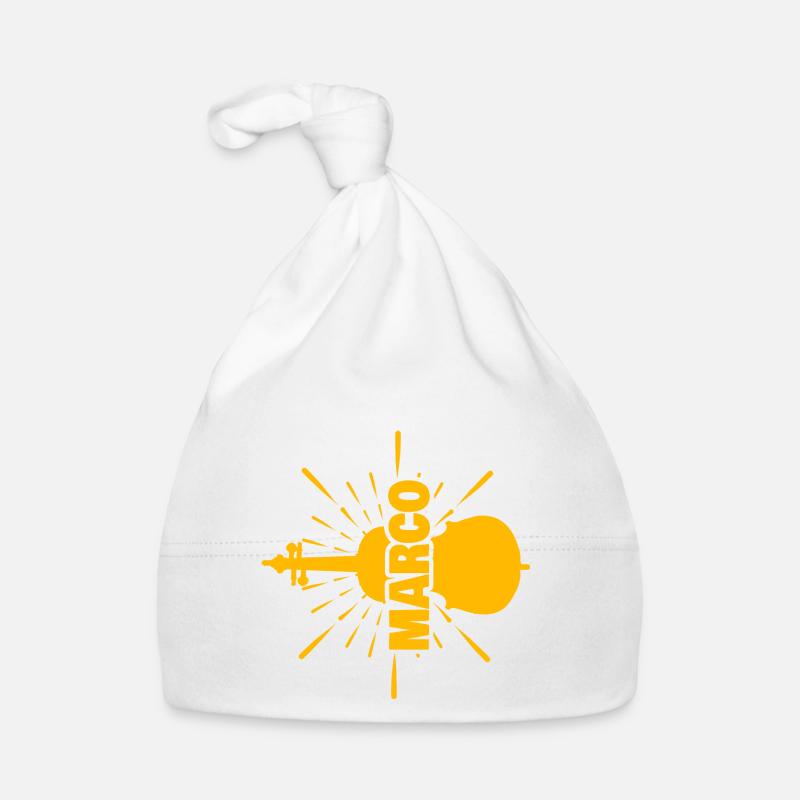 Marco as a first name Organic Baby Cap