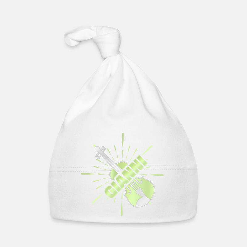 Cadeau pour Gianni - Bonnet bio Bébé - blanc