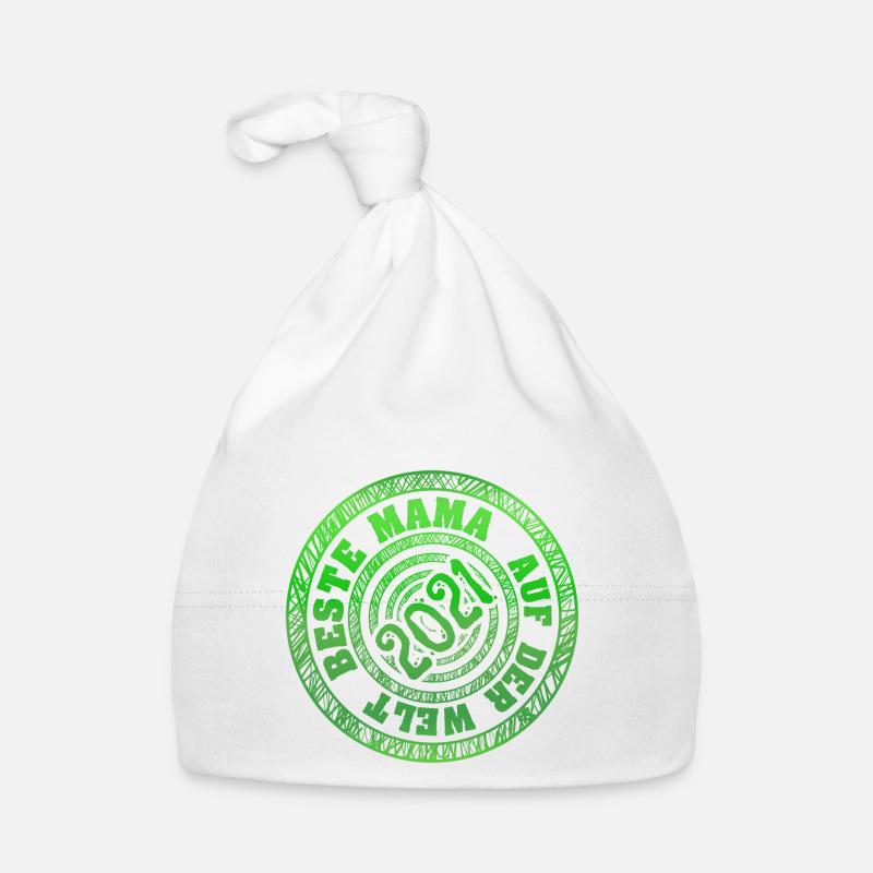 Born in 2021 Organic Baby Cap