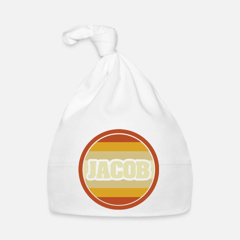 First name Jacob Organic Baby Cap