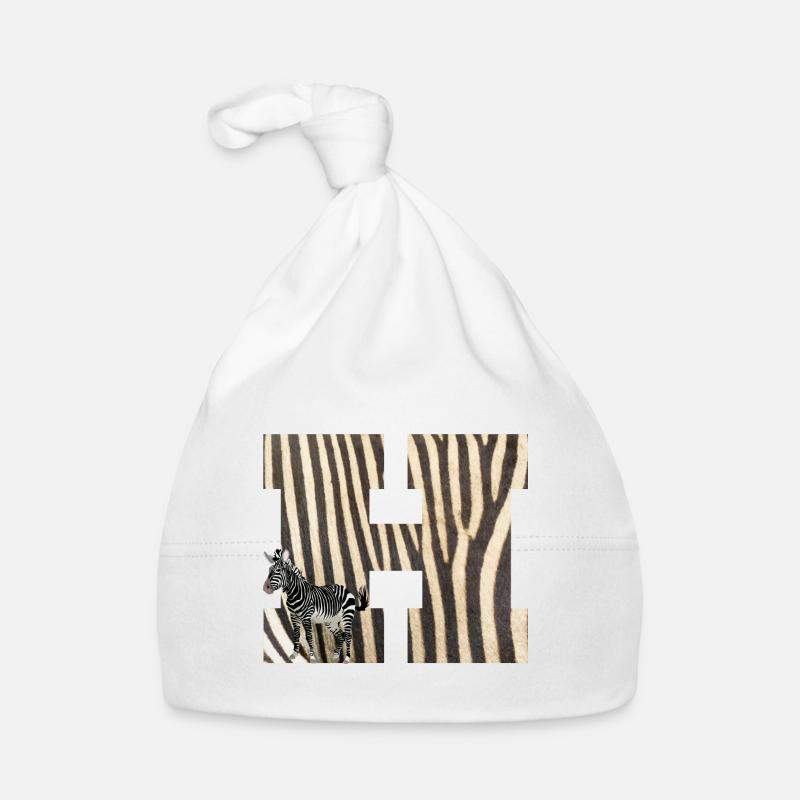 zebra h Organic Baby Cap