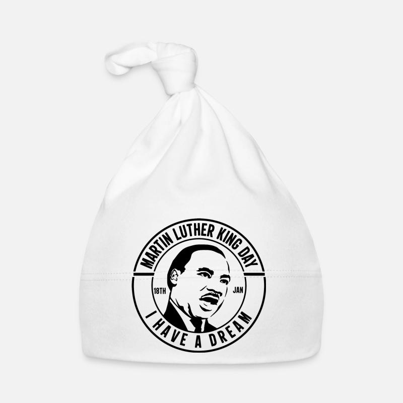 MARTIN LUTHER KING - Bonnet bio Bébé - blanc