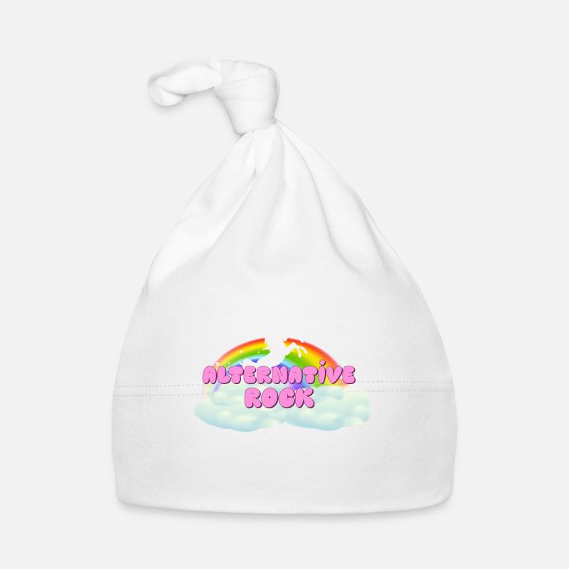Alternative Rock Regenbogen Einhorn Baby Bio-Mütze
