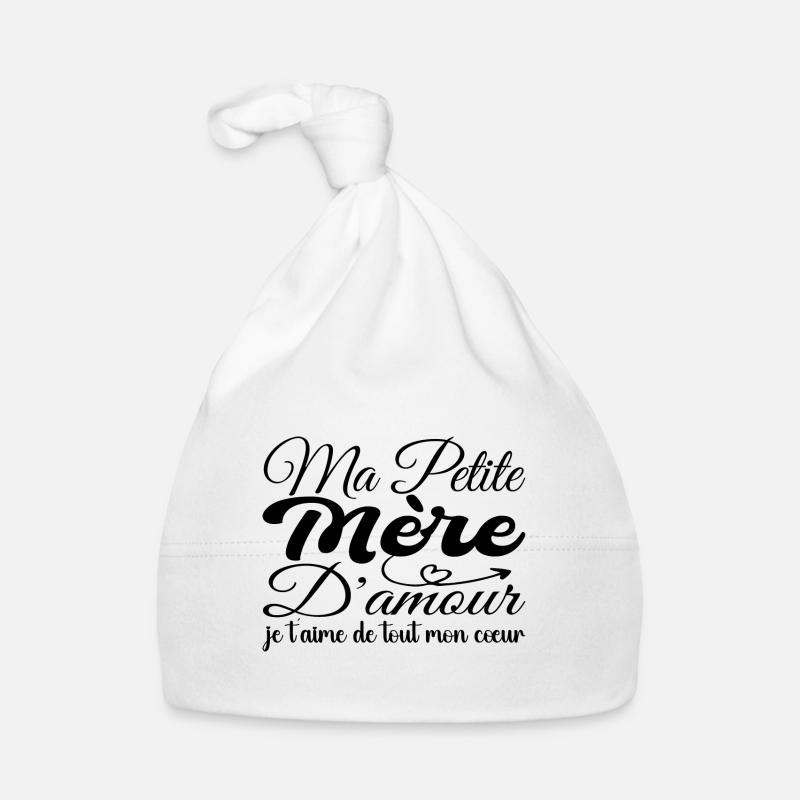 Cadeau mère d'amour, meilleure mère je t'aime Bonnet bio Bébé