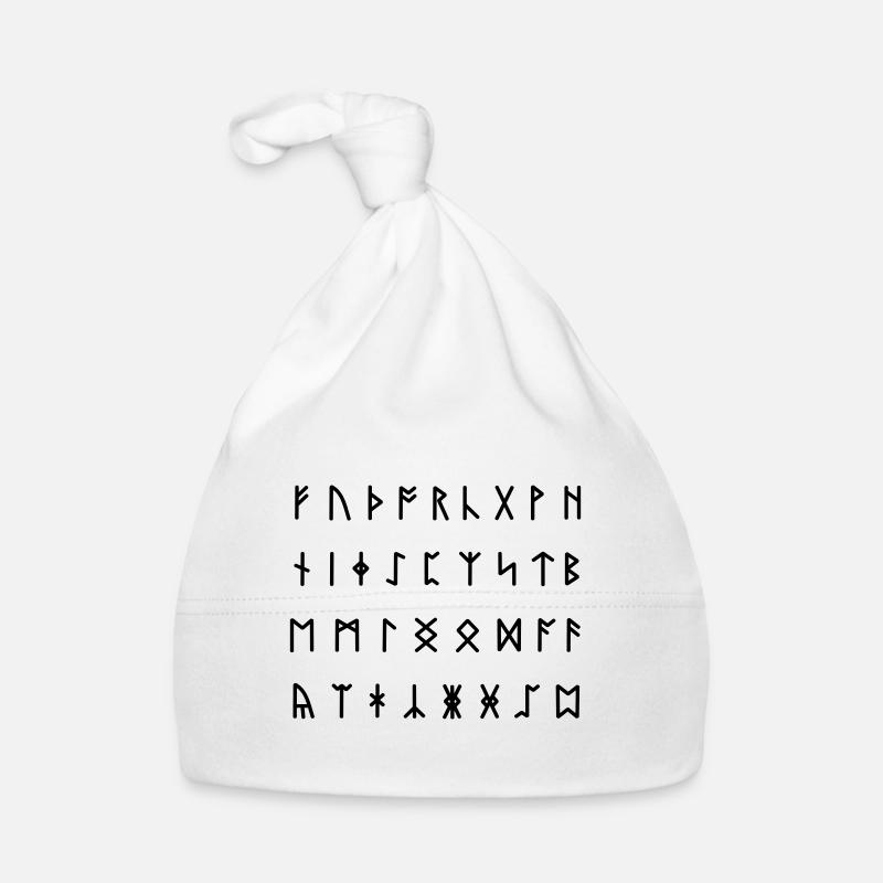 Runic Alphabet [Futhorc] Organic Baby Cap